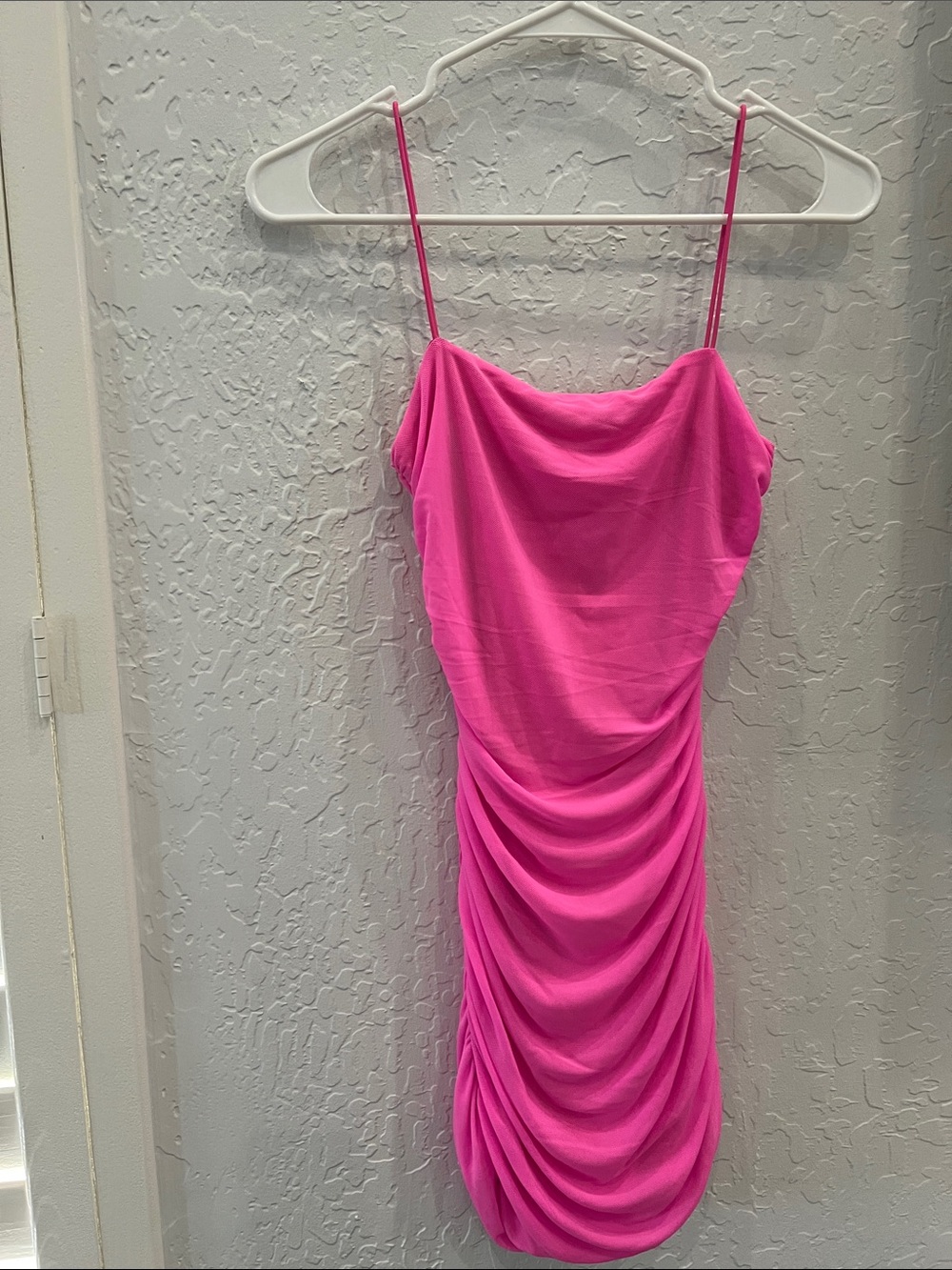 Pink Draped Neck Spaghetti Strap Dress - Women’s Princess Polly